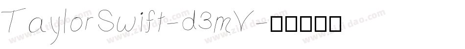 TaylorSwift-d3mV字体转换