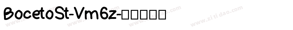 BocetoSt-Vm6z字体转换