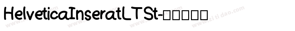 HelveticaInseratLTSt字体转换
