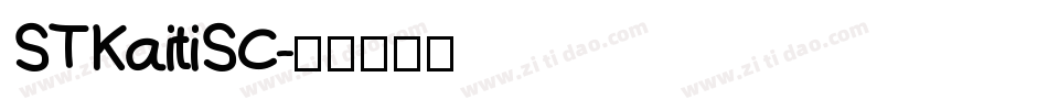 STKaitiSC字体转换