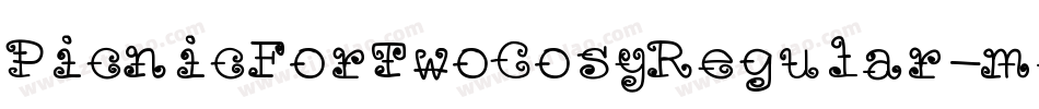 PicnicForTwoCosyRegular-m61G字体转换