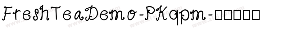 FreshTeaDemo-PKqpm字体转换