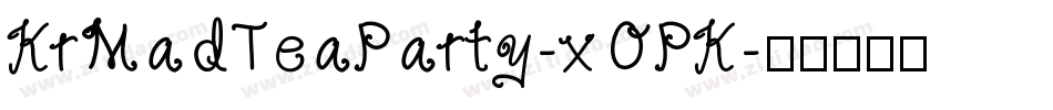 KrMadTeaParty-xOPK字体转换
