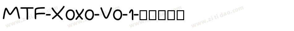 MTF-Xoxo-Vo-1字体转换