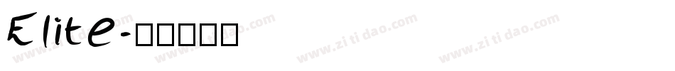 Elite字体转换