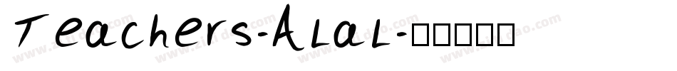 Teachers-ALaL字体转换