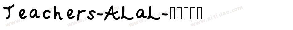 Teachers-ALaL字体转换