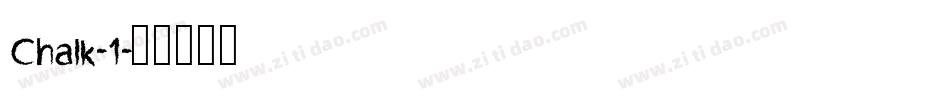 Chalk-1字体转换
