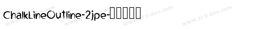 ChalkLineOutline-2jpe字体转换