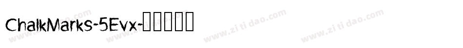ChalkMarks-5Evx字体转换