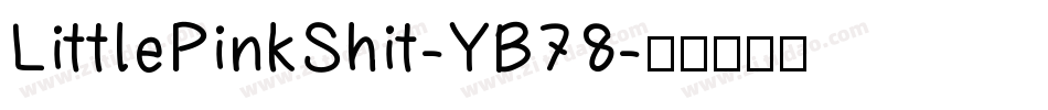 LittlePinkShit-YB78字体转换
