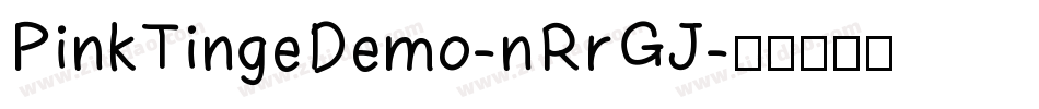 PinkTingeDemo-nRrGJ字体转换