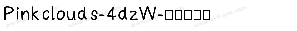Pinkclouds-4dzW字体转换