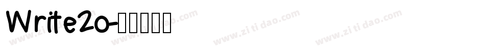 Write2o字体转换