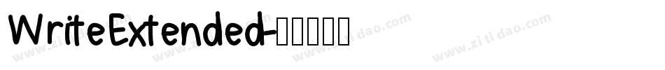 WriteExtended字体转换