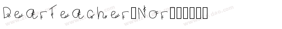 DearTeacher-Nor字体转换