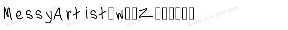 MessyArtist-w51Z字体转换