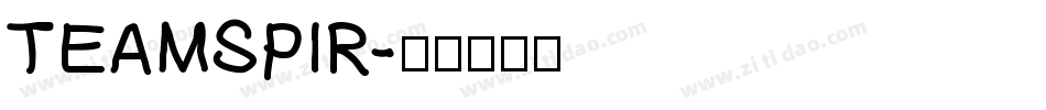 TEAMSPIR字体转换