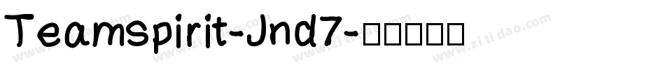 Teamspirit-Jnd7字体转换