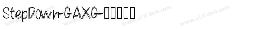StepDown-GAXG字体转换