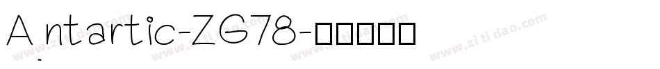 Antartic-ZG78字体转换