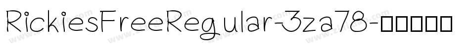 RickiesFreeRegular-3za78字体转换