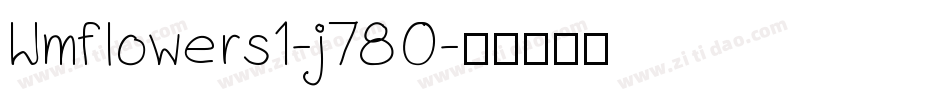 Wmflowers1-j78O字体转换