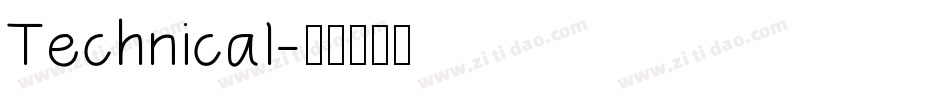 Technical字体转换