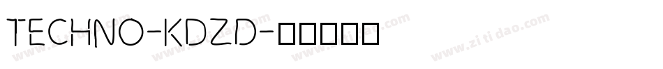 Techno-KdzD字体转换