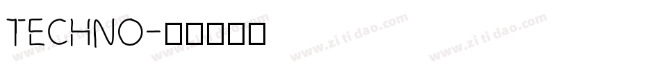 Techno字体转换