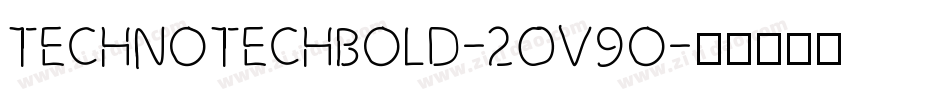 TechnoTechBold-2Ov9o字体转换