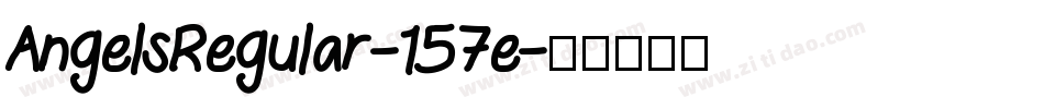 AngelsRegular-157e字体转换
