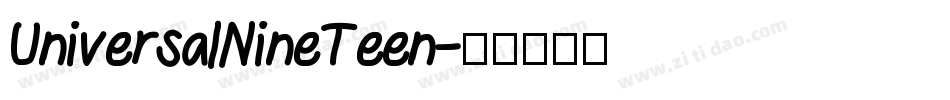 UniversalNineTeen字体转换