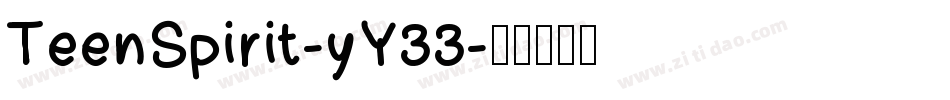 TeenSpirit-yY33字体转换
