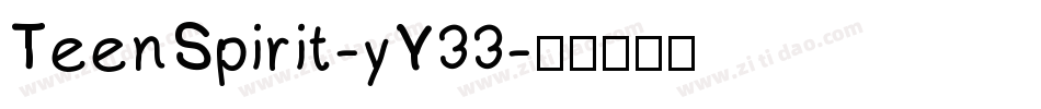 TeenSpirit-yY33字体转换