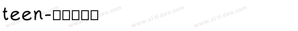 teen字体转换
