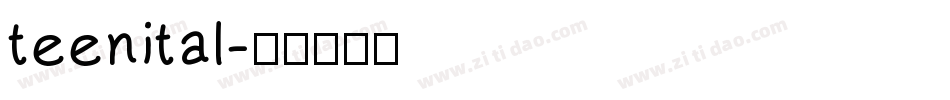 teenital字体转换