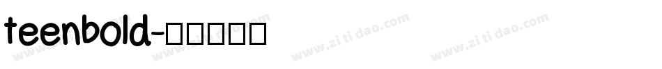 teenbold字体转换