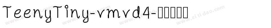 TeenyTiny-vmvd4字体转换