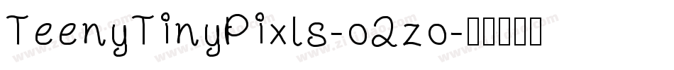 TeenyTinyPixls-o2zo字体转换
