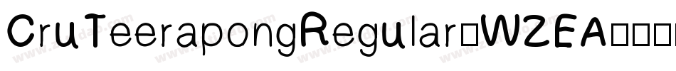 CruTeerapongRegular-WZEA字体转换