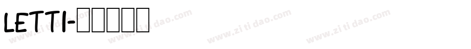 LETT1字体转换