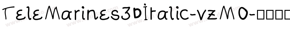 TeleMarines3DItalic-vzMO字体转换