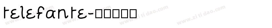 telefante字体转换