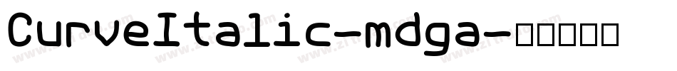CurveItalic-mdga字体转换