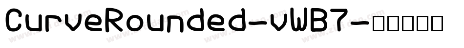 CurveRounded-vWB7字体转换