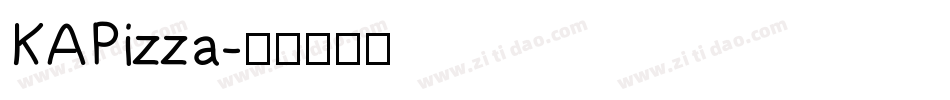 KAPizza字体转换