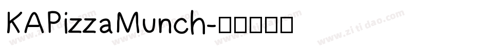 KAPizzaMunch字体转换