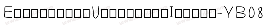 ElectronicUltrathinItalic-YB08字体转换