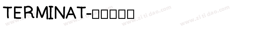 TERMINAT字体转换